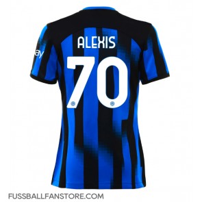 Inter Milan Alexis Sanchez #70 Replik Heimtrikot Damen 2023-24 Kurzarm